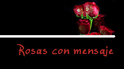 Rosas con mensajes